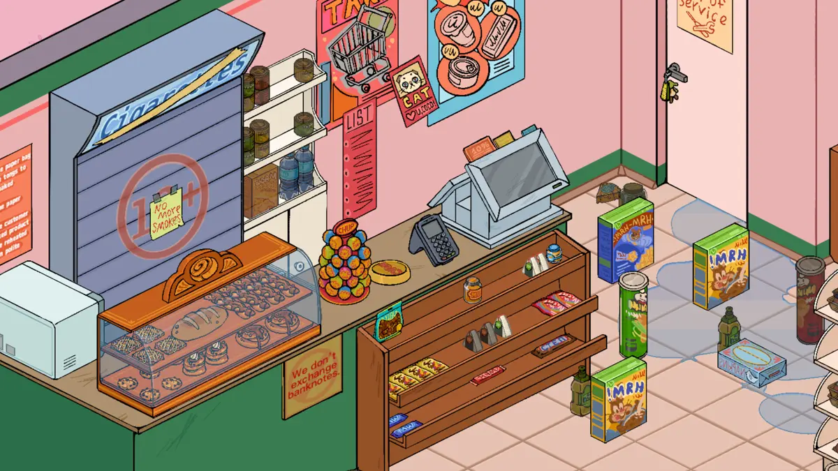 Neat gameplay — sorting belongings onto shelves